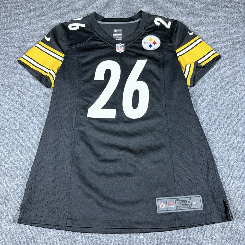 Nike On Field LeVeon Bell 26 Steelers Women's Medium NFL Jersey Black